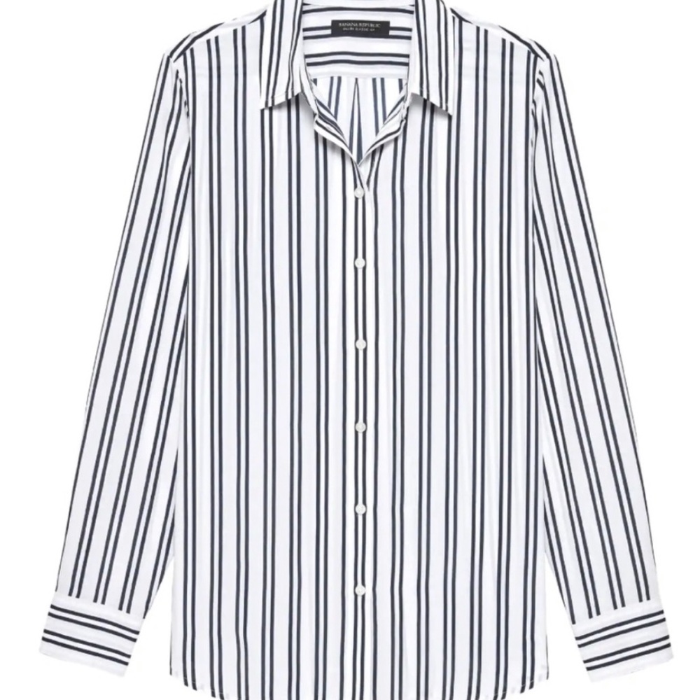 Banana Republic Dillon Classic Fit Button Stripe